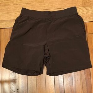 Men's Chocolate Brown Performance Shorts